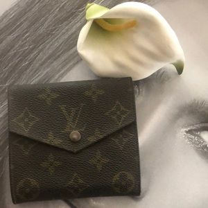 Louis Vuitton canvas wallet 884AN